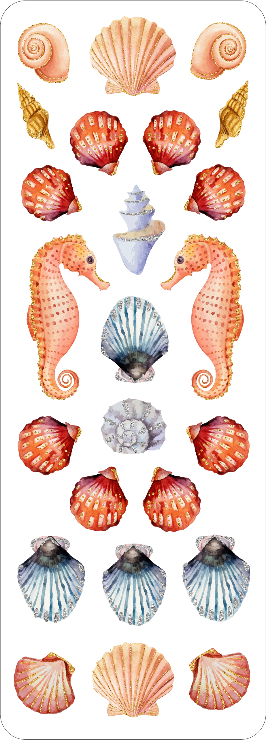 Stickers - Seashells