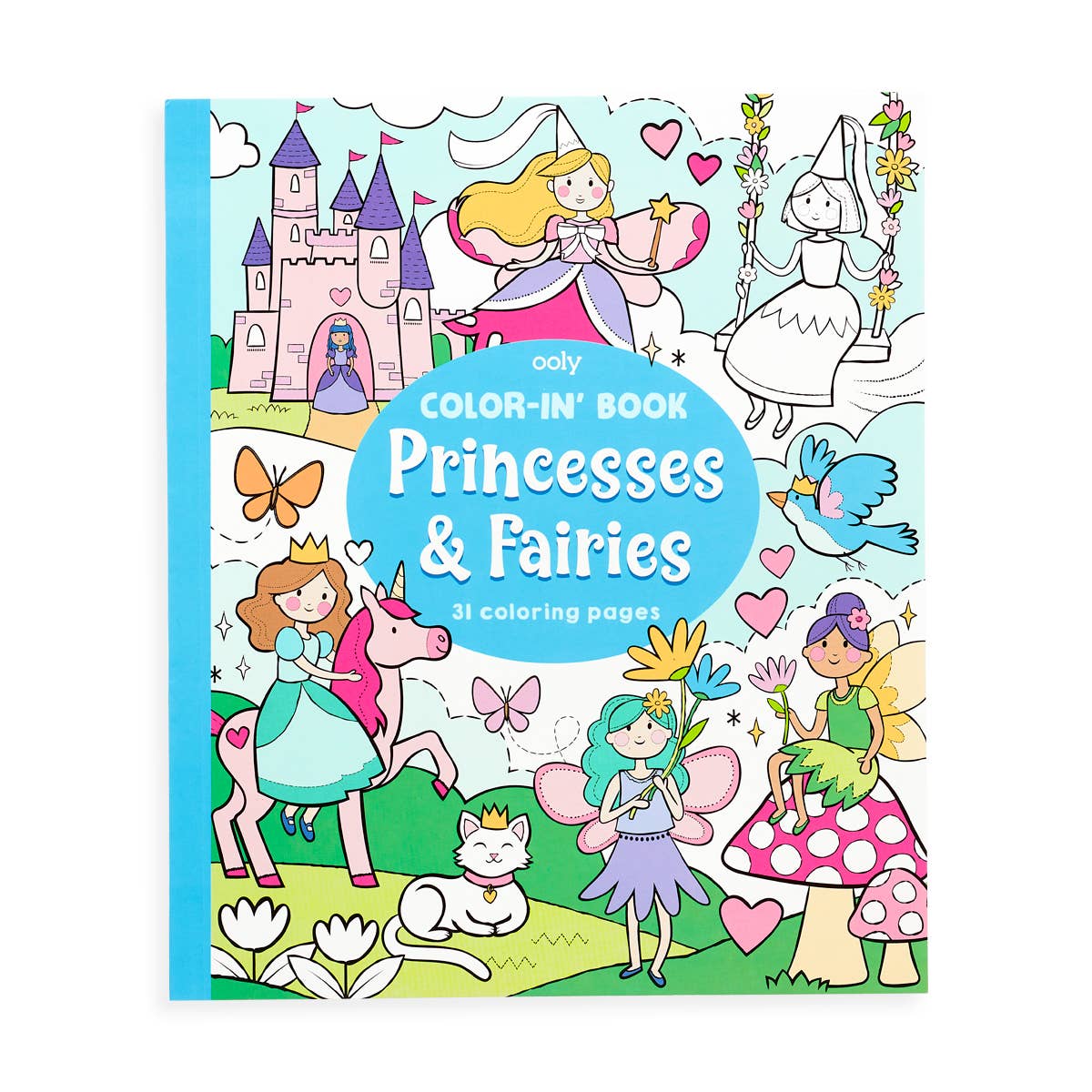 Coloring Book - Color-in' Book: Princess & Fairies (8" x 10";31 Pages)