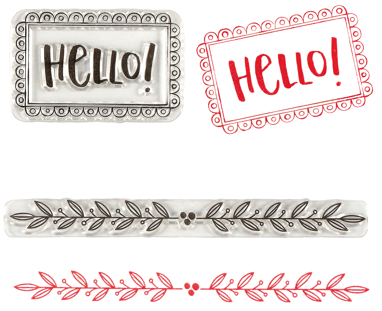 Stamp Set - Borders, Frames & Icons Clear