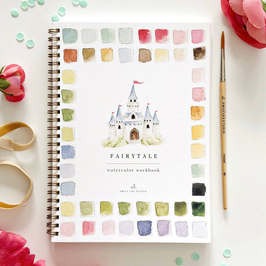Workbook - Fairytale watercolor workbook