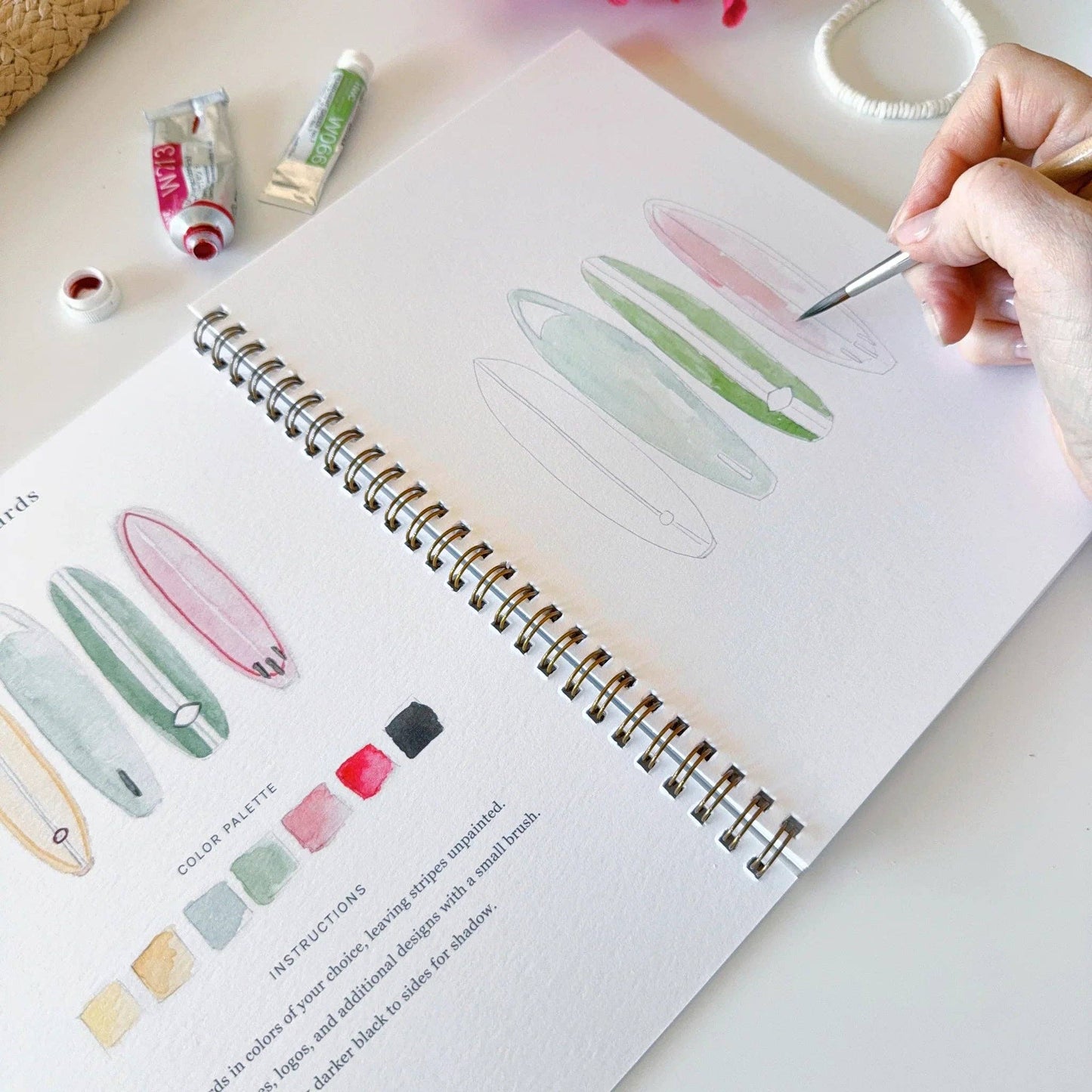 Workbook - Tropical watercolor workbook