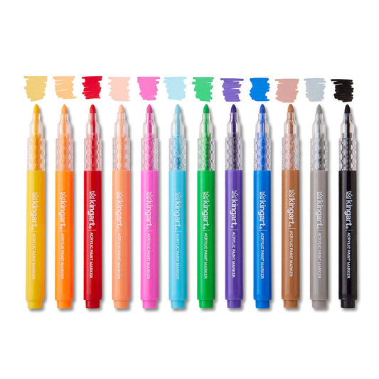 Markers - Acrylic Paint Markers Set – Includes Storage Case - 60 Colors