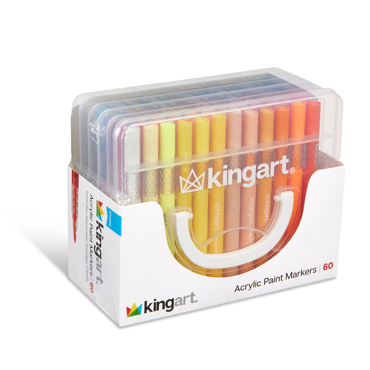 Markers - Acrylic Paint Markers Set – Includes Storage Case - 60 Colors