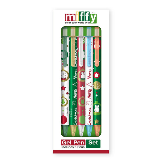 Pens - Miffy Deck the Tree Gel Pen Set