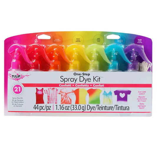 Tie Dye - Confetti 7-Color Spray Dye Kit