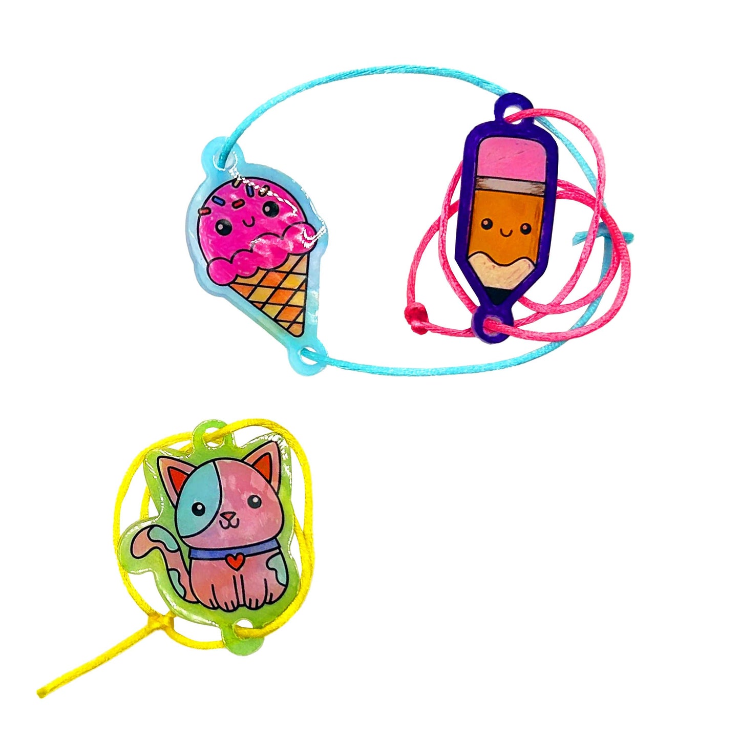 Shrink-Its! - D.I.Y. Shrink Art Bracelet Kit - B.F.F. (24 PC Set)