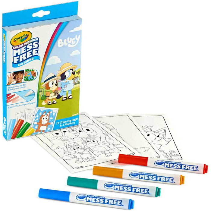 Coloring Book - Bluey Crayola Color Wonder Mini Box Set with Markers