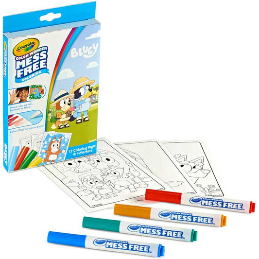Coloring Book - Bluey Crayola Color Wonder Mini Box Set with Markers