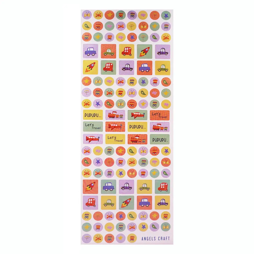 Stickers - Assorted Transportation – 3ct, 12x40cm