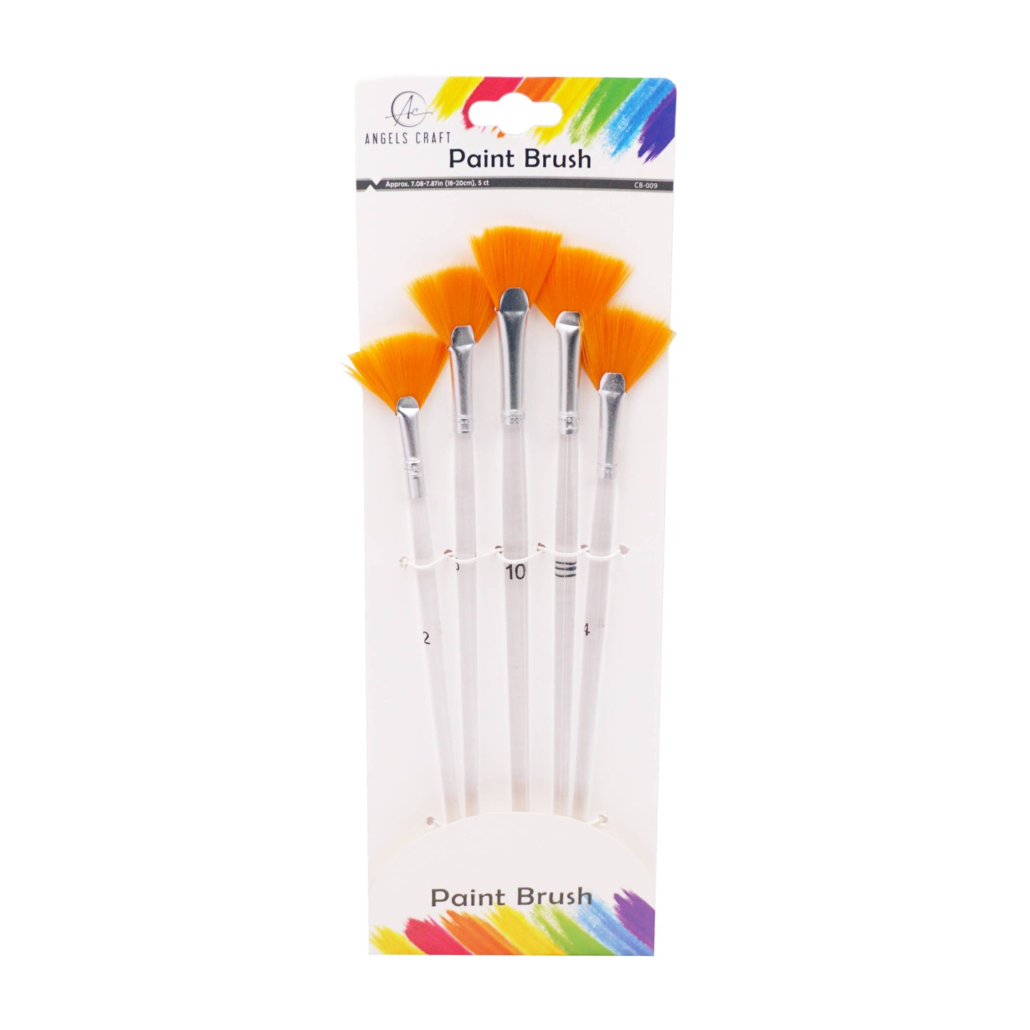 Paint Brush - Set, 5 Brushes Filbert