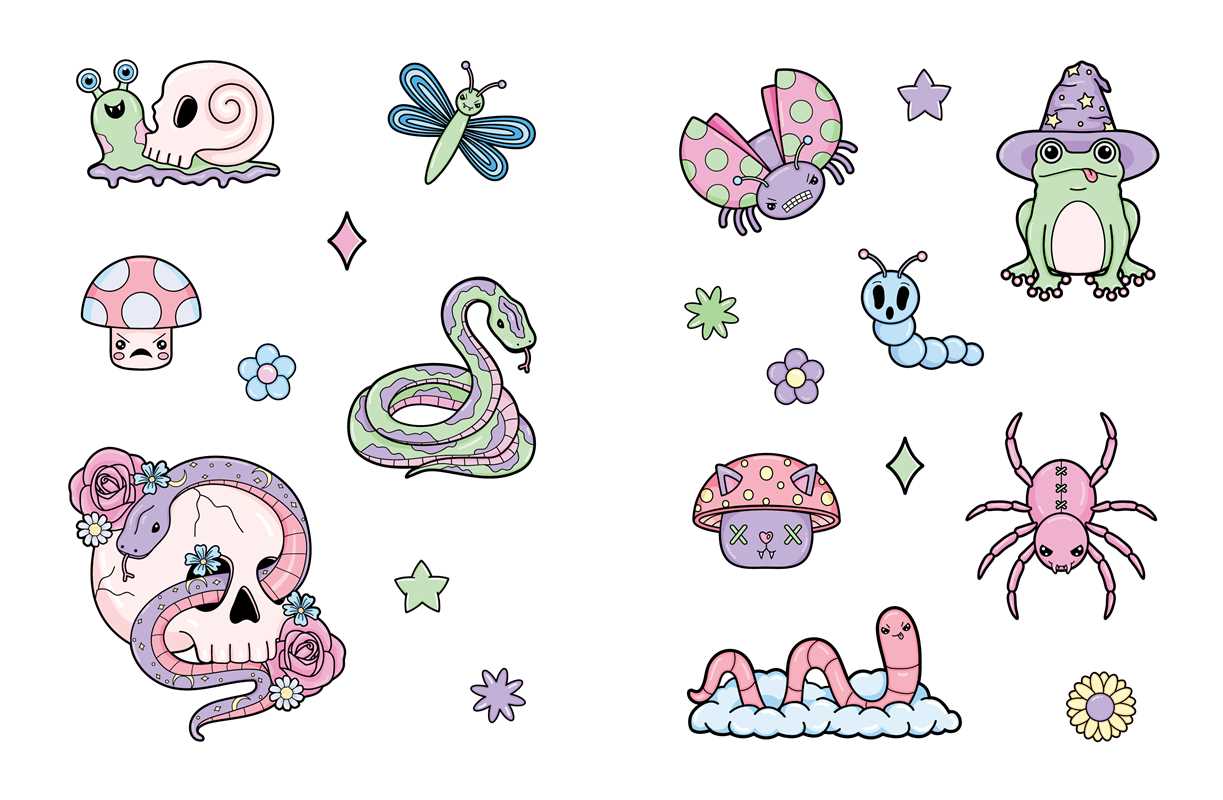 Book - Creepy Cute Sticker Book by: Paperback; 128 pages