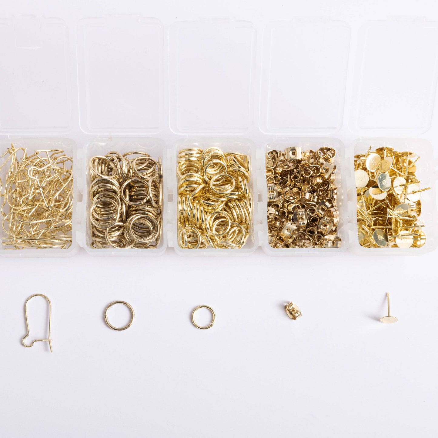 Jewelry - Gold Essential Earring Findings Kit, 575pcs