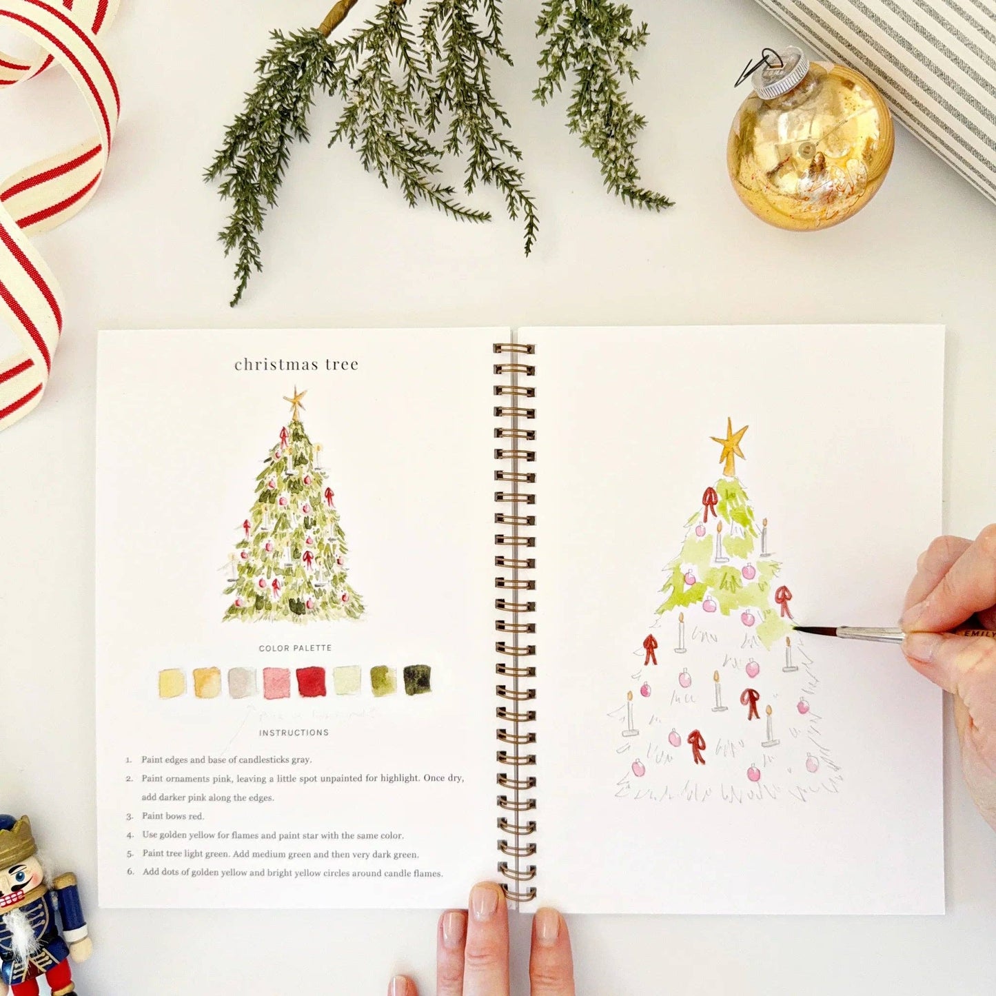 Workbook - Nutcracker watercolor workbook