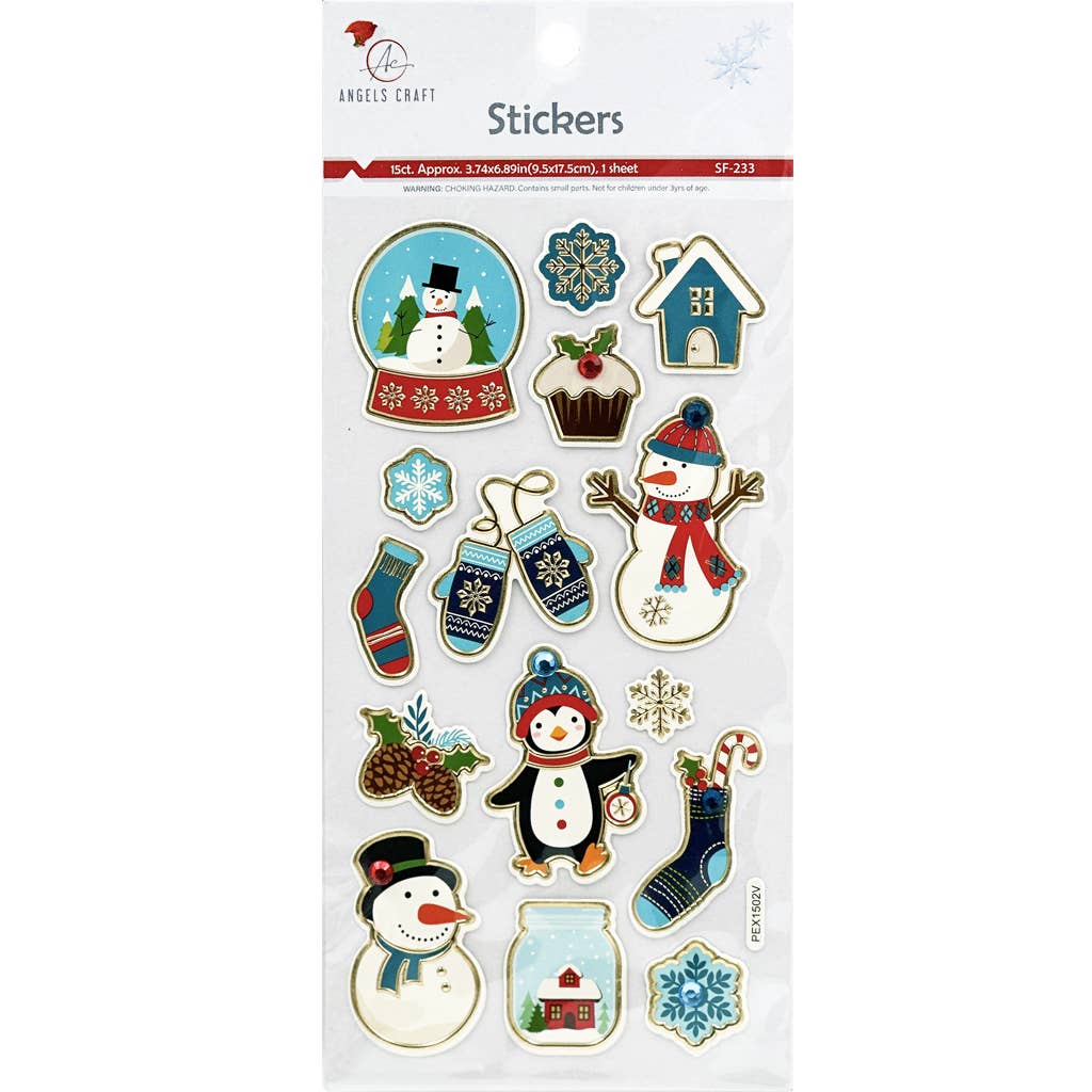 Stickers - Christmas Pop Up Sticker with Jewelry