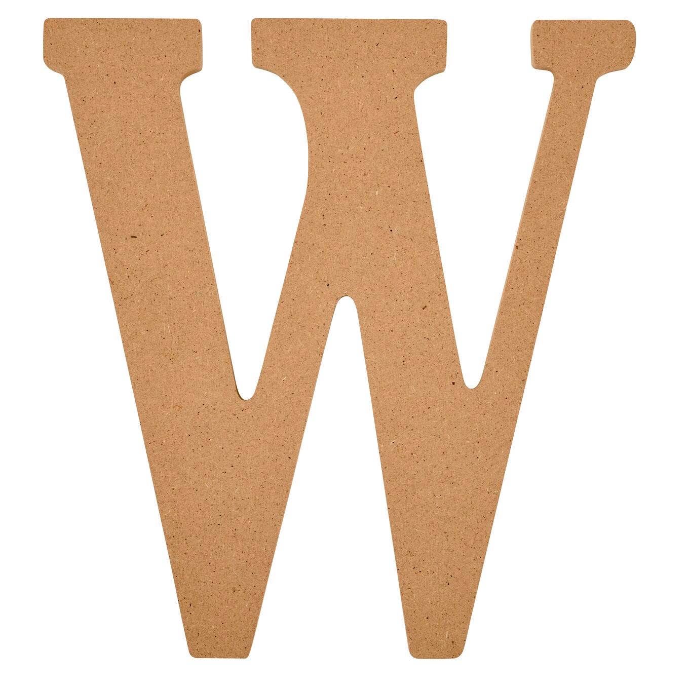 Wood - 8 inch MDF Letter - W