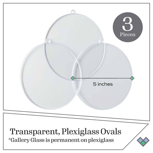 Gallery Glass - Surfaces - Oval 5" Wide, 3-Piece
