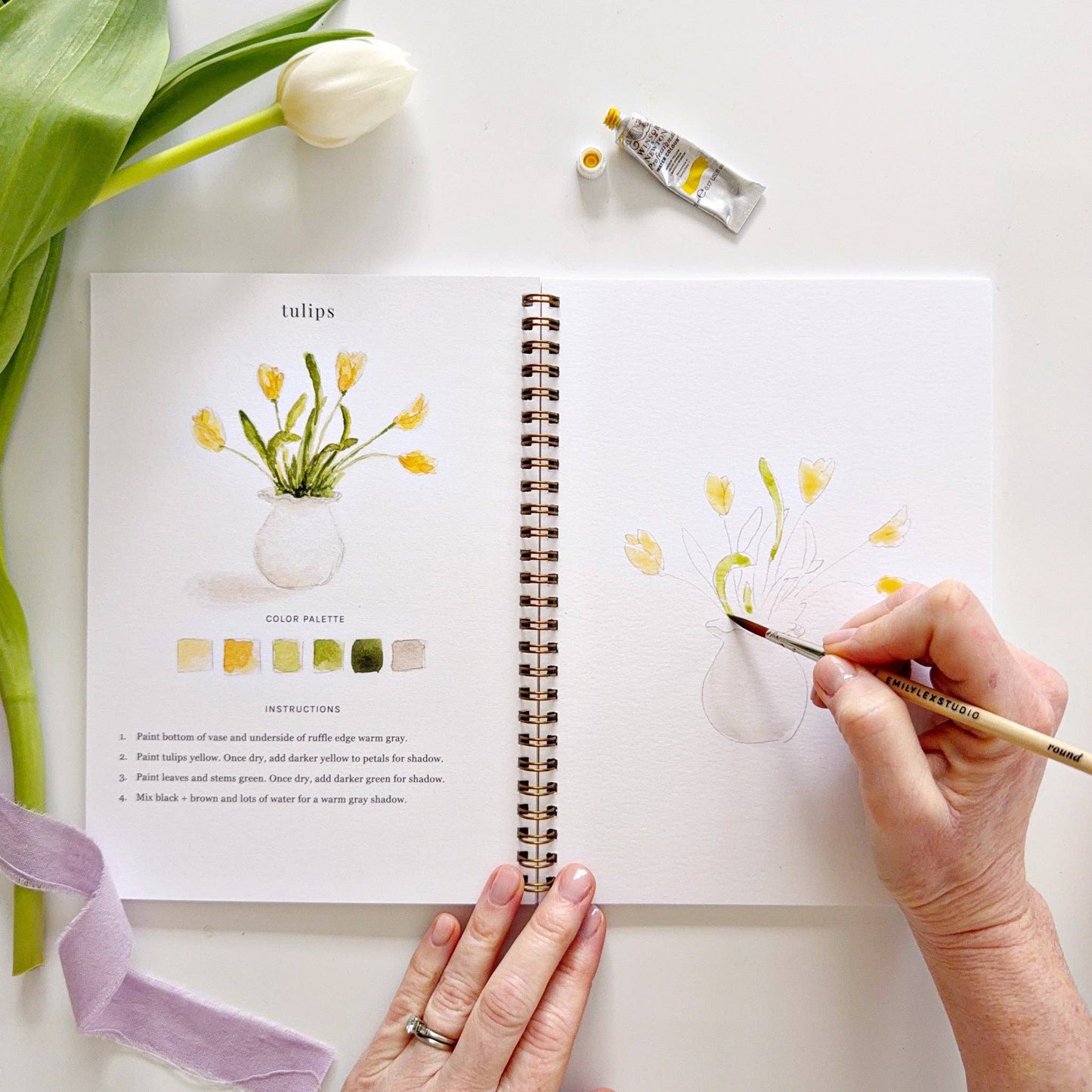 Workbook - Spring watercolor workbook