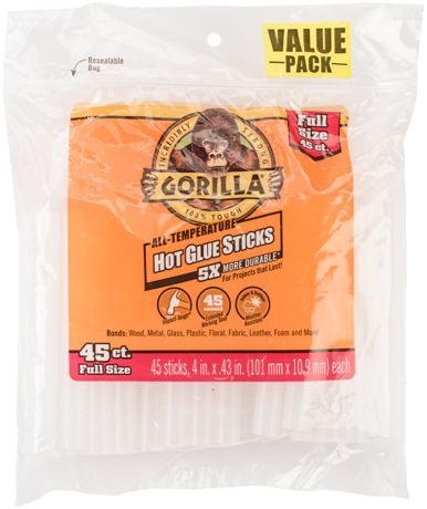 Glue - Gorilla All-Temperature Glue Sticks 45/Pkg