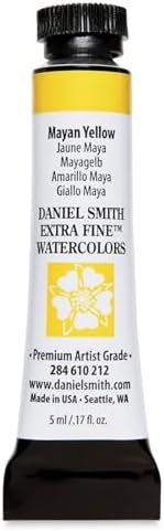 Paint - Daniel Smith Extra Fine Watercolor Paint 5ml Tube - Mayan Yellow