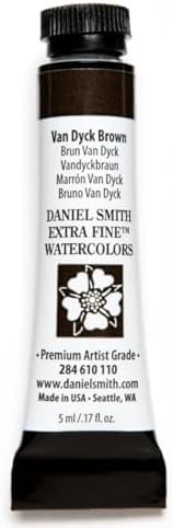 Paint - Daniel Smith Extra Fine Watercolor Paint 5ml Tube - Van Dyck Brown