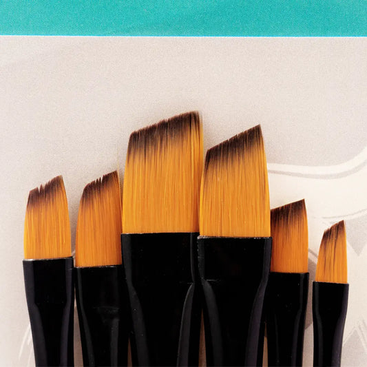 Paint Brush - Angle Tip 6ct set