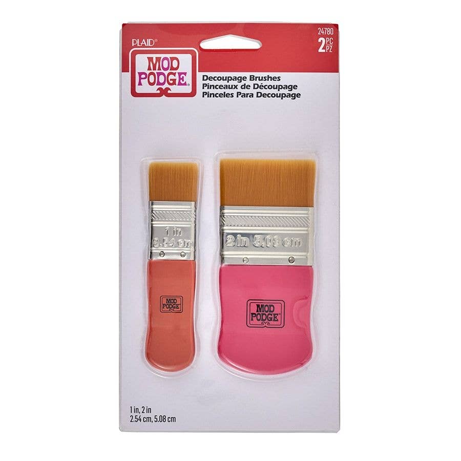 Paint Brush - Mod Podge - Decoupage Brushes - 2-Piece