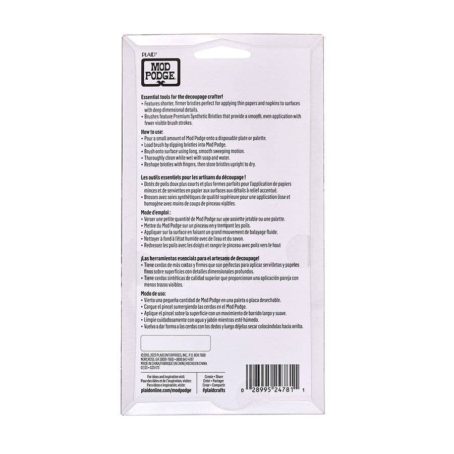 Brushes -  Firm Decoupage 3-Piece