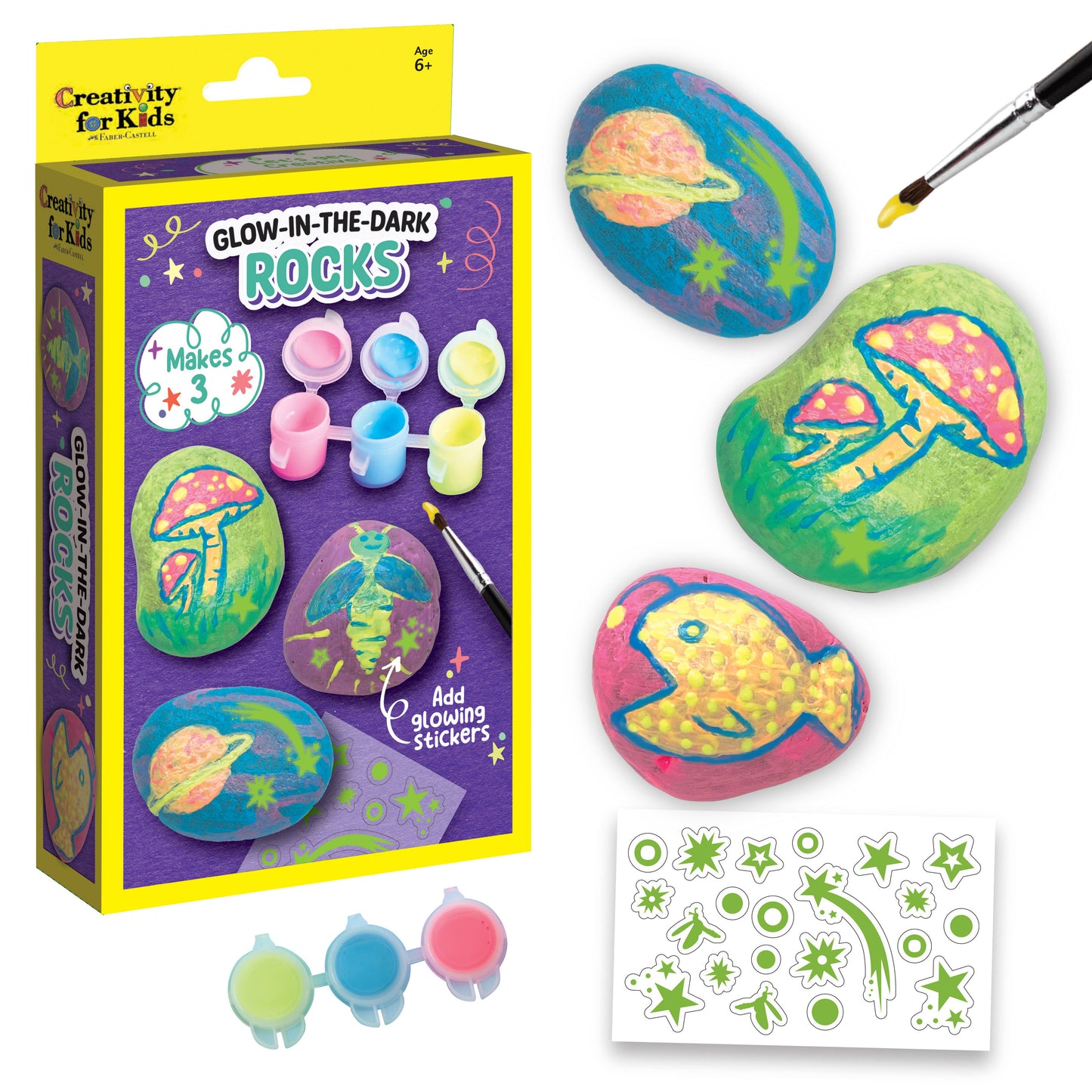 Craft Kit - Glow-in-the-Dark Rocks Mini Craft Kit for Kids