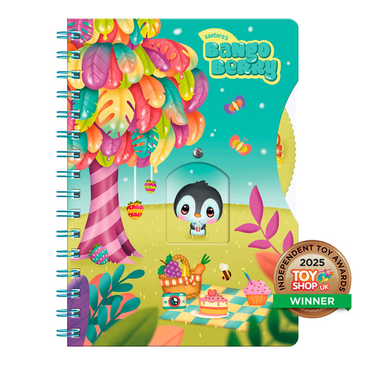 Notebook - Bangoberry Story Wheel Notebook - Picnic on the Hill