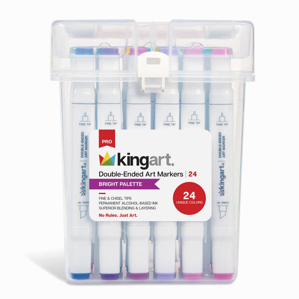 Markers - PRO Double-Ended Alcohol Markers - 24 Bright Colors