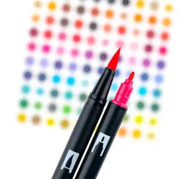 Markers - Dual Brush Pen Art Markers, Yay Sorbet, 6-Pack