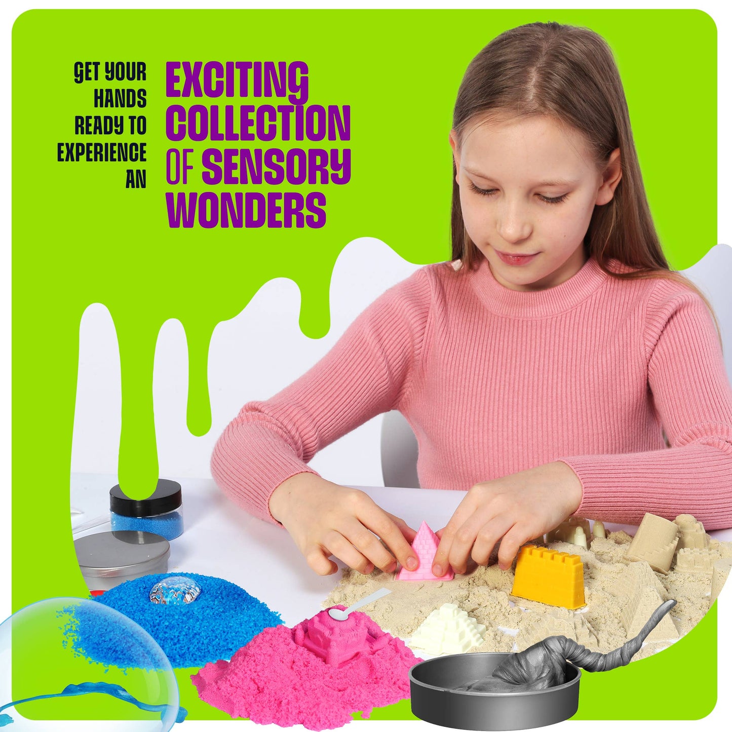 Crafting Kits - Slime, Putty & Sand Sensory Science Kit - Slime for Kids