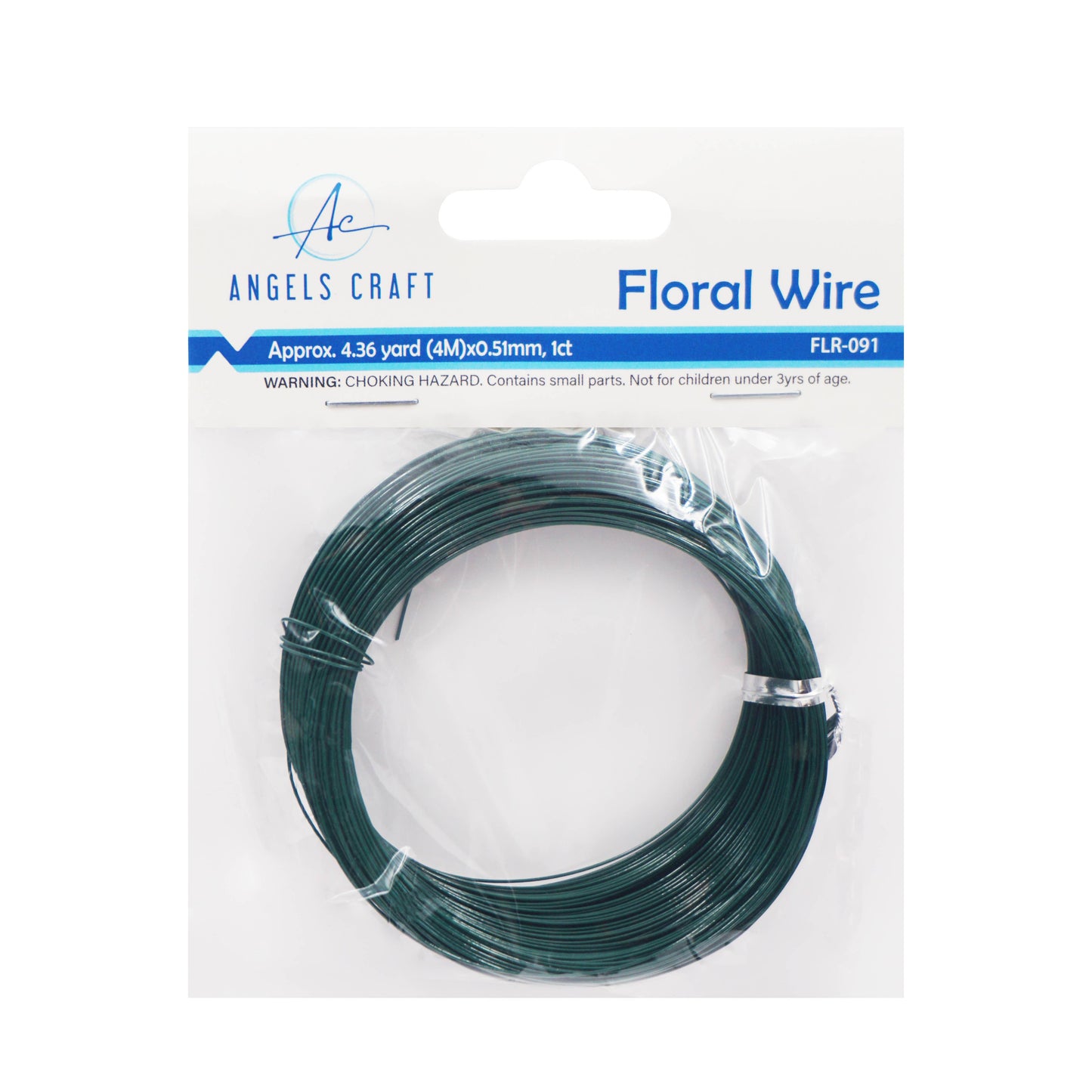 Floral Wire - Dark Green, 1-ct