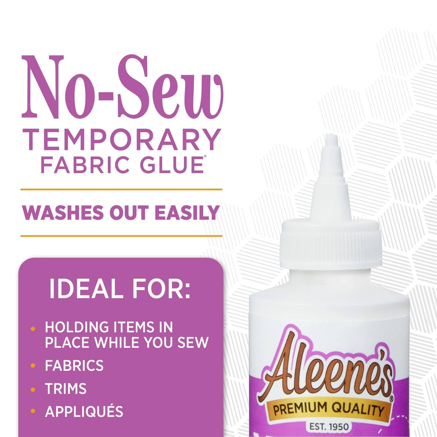 Adhesives - Aleene's No-Sew Temporary Fabric Glue 4 fl. oz.