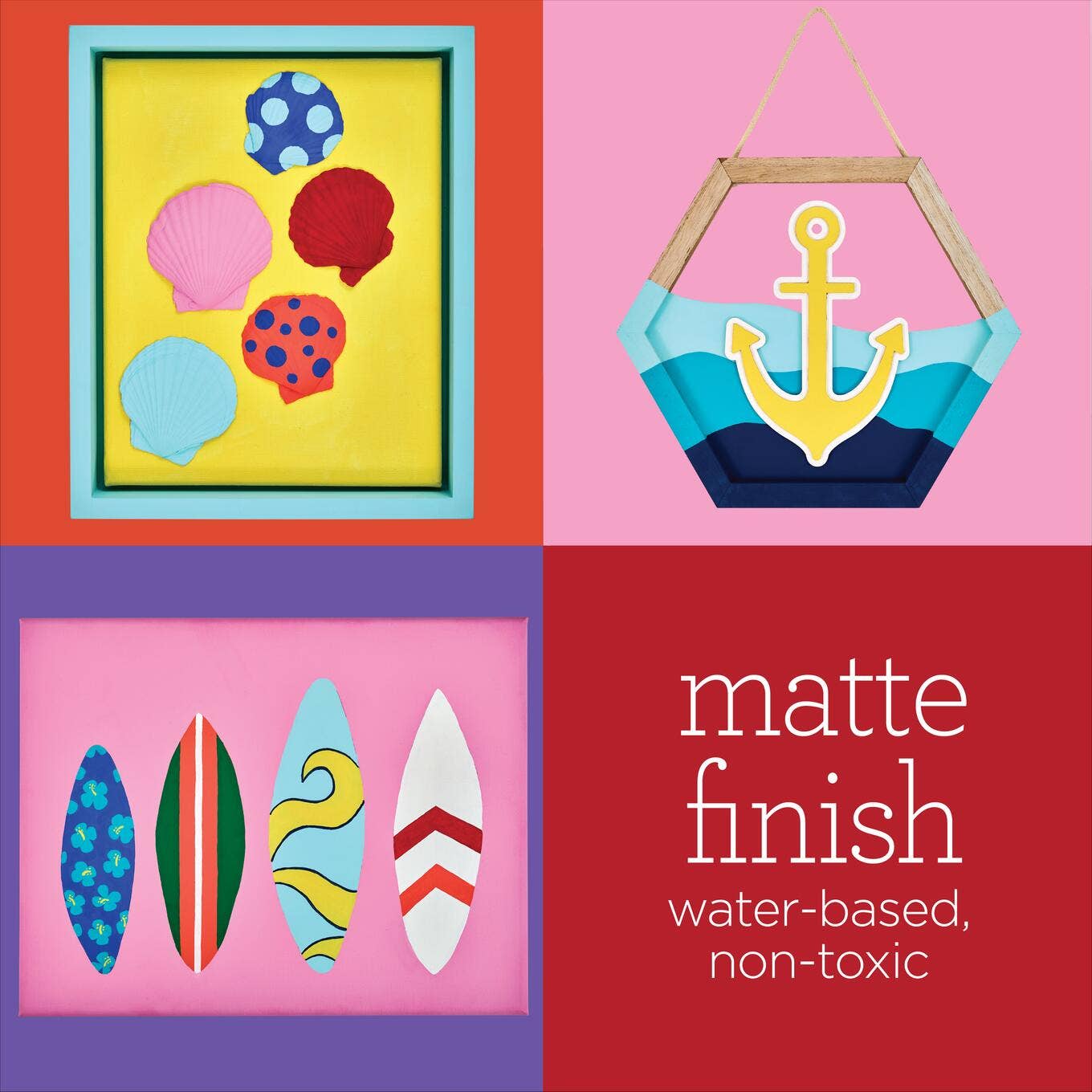 Paint - Acrylic - Matte Seaside Marina Paint Set, 12-Piece