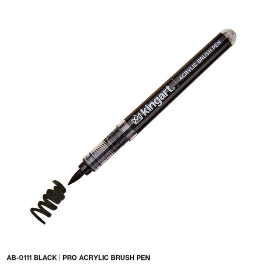 Markers - Pro Acrylic Paint Brush Pens - Single Colors - Black