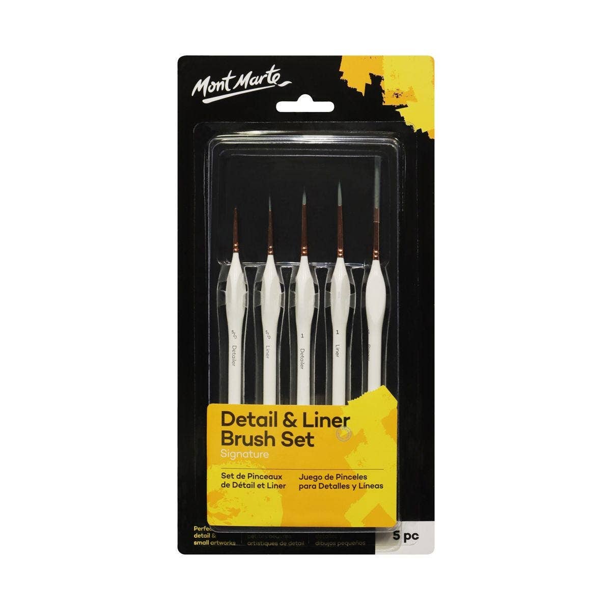 Paint Brush - Detail & Liner Brush Set Signature 5pc