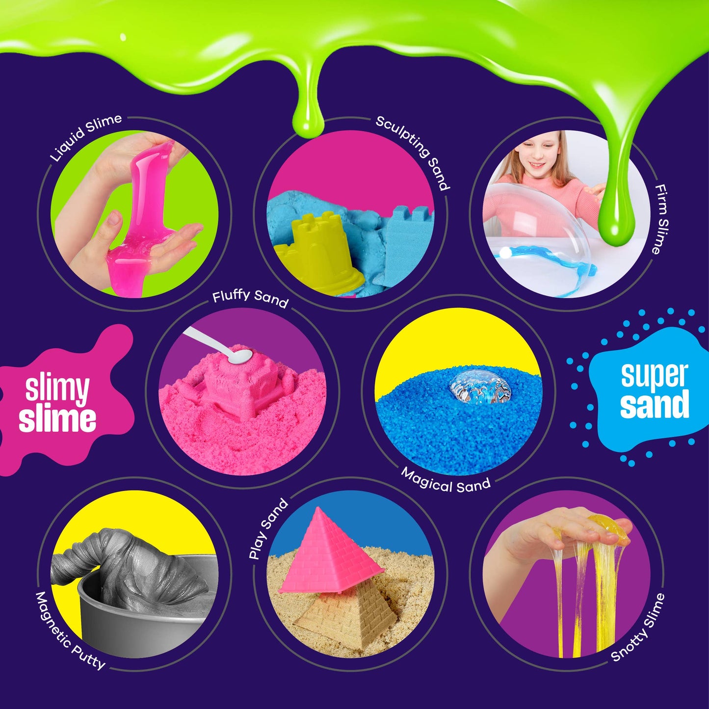 Crafting Kits - Slime, Putty & Sand Sensory Science Kit - Slime for Kids