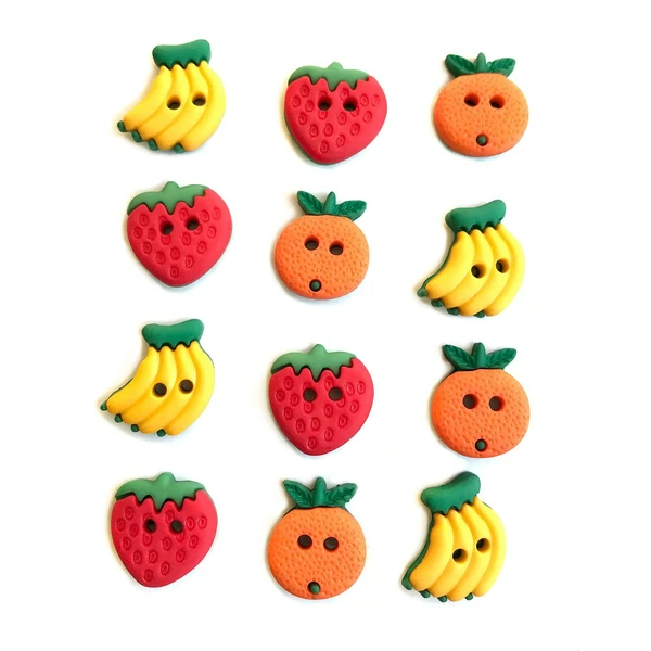 Fruit Smoothie Craft & Sewing Button Assortment