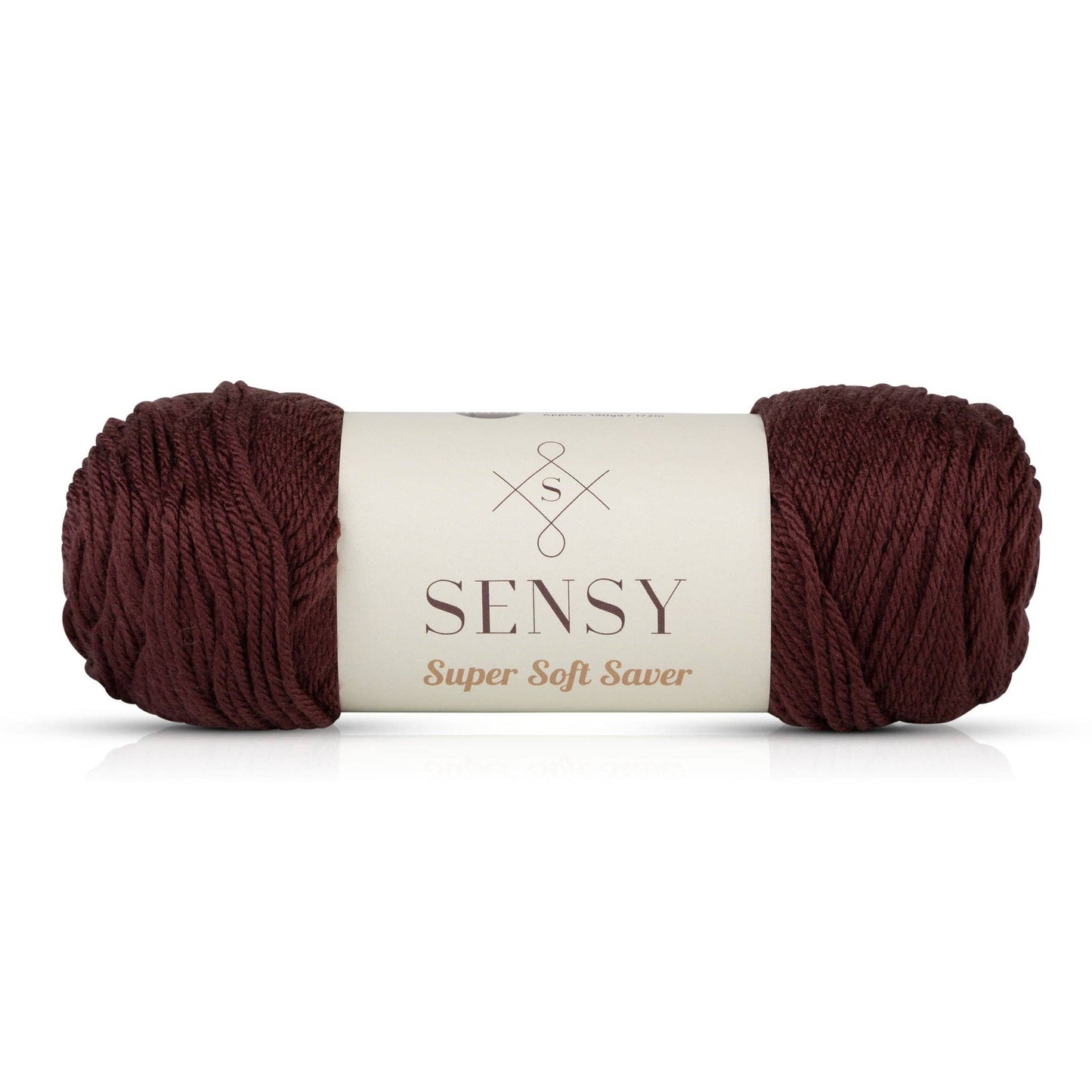 Yarn - Sensy Super Soft Saver Yarn, 3.5 oz, 190 Yards, Gauge 4 Medium: Coffee