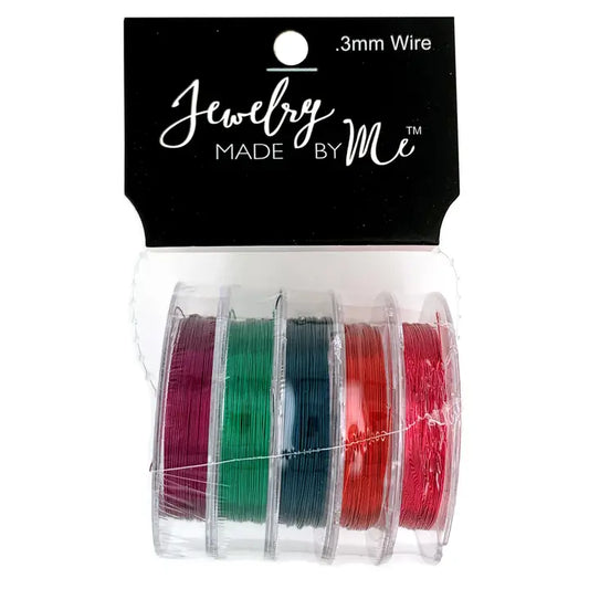 Jewelry - Bright Colored Jewelry Wire .3mm 11yds 5pc