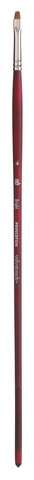 Paint Brush - 	Velvetouch Golden Taklon Long Handle Bright 4