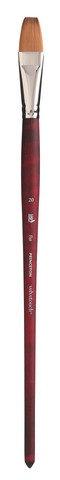 Paint Brush - 	Velvetouch Golden Taklon Long Handle Flat 20