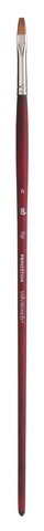 Paint Brush - 	Velvetouch Golden Taklon Long Handle Flat 6
