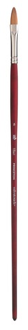 Paint Brush - 	Velvetouch Golden Taklon Long Handle Filbert 8
