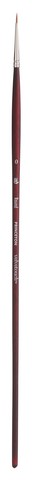 Paint Brush - 	Velvetouch Golden Taklon Long Handle Round 0