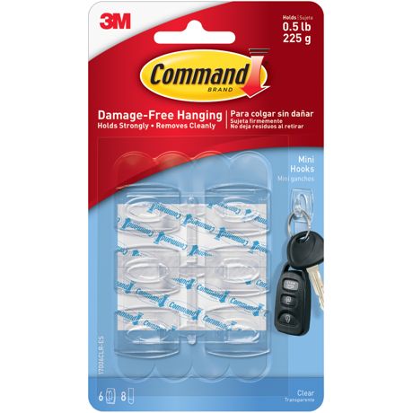 Command Strips - Command Mini Hook 6/Pkg