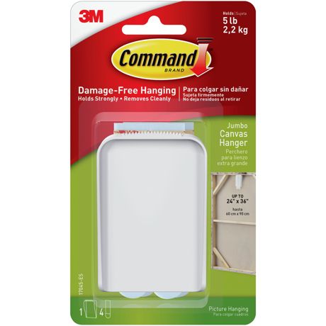 Command Strips - Command Jumbo Canvas Hanger