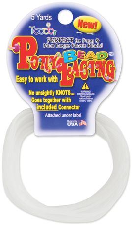 Jewelry - Pony Bead Lacing 2mmX5yd - White