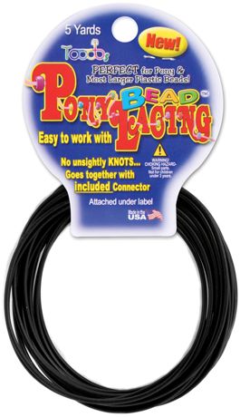 Jewelry - Pony Bead Lacing 2mmX5yd - Black